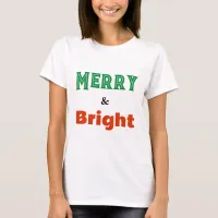 Merry & Bright Christmas Festive Colorful Stylish