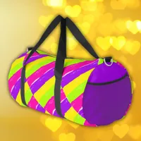 Bright Neon Paint Brush Strokes |  Duffle Bag