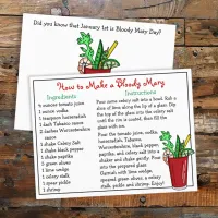 How to make a Bloody Mary Recipe Card