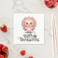 Cute Thanksgiving Turkey Napkins