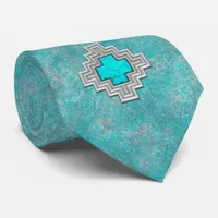 Southwest Turquoise Stone Design Tie