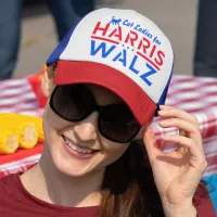 Harris Walz, Cat Ladies for Kamala Harris Tim Walz Trucker Hat