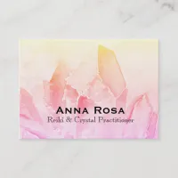 *~* Reiki Crystal Yoga Reiki Master Energy Healing Business Card