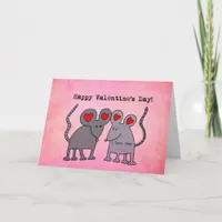 Valentine Mice Holiday Card