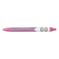 Chic Playful Pink White Dual Tone Business Logo Pen