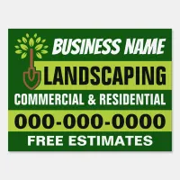 18” x 24” Modern Landscaping Double Sided Yard Sign