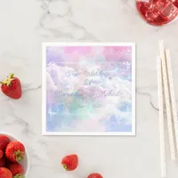 Dreamy Clouds and Stars Wedding Napkins