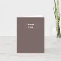 Modern Tree Bark Wedding Thank You Card