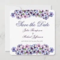 Romantic and Poetic Pastel Lilac Watercolor Save The Date