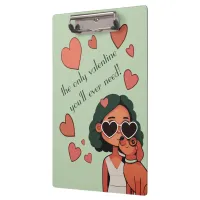 Dog Valentine Tote Bag Clipboard