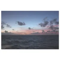 Scenic Caribbean Sunset near Tobago Tissue Paper
