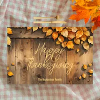 Yellow Fall Leaves Thanksgiving Paper Placemat