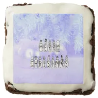 Merry Christmas Snow People Font, Blue Tint Snow Brownie