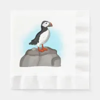 Cute Hand drawn Puffin Napkins