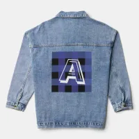 Modern Monogram Initial Custom Denim Jacket