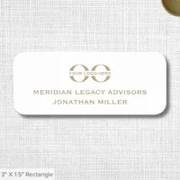 Professional Name Tag with Custom Logo