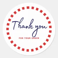 Thank You for Your Order Round Business Labels