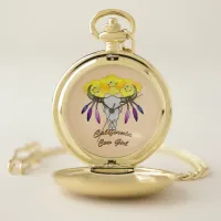 California Boho Cowgirl Pocket Watch