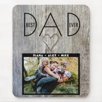 Best Dad Ever, Our Super Dad Father's Day Photo Mouse Pad