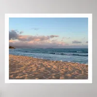 Beach Dusk Photography Fine Art Poster Print