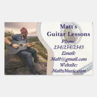 Guitar Lessons Promotional Stickers