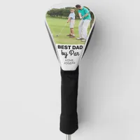 Best Dad By Par Custom Photo Father's Day Golf Golf Head Cover