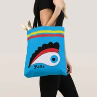 Malta Eye Colourful Tote Bag