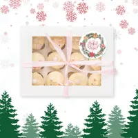 Baked With Love Christmas Wreath Sticker