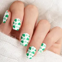 Mint Green Heart  Minx Nail Art