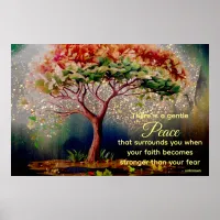 *~* Artistic Tree AP81 Peace Faith Quote Poster