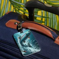 Majestic Salmon During Moonlit Dance  Luggage Tag