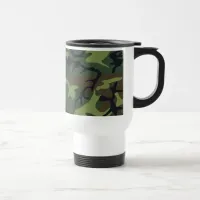 Military Green Camouflage Travel Mug