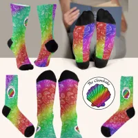 Clambake Rainbow Clam Shellfish Pattern Socks