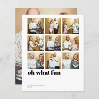 Budget Modern Minimal Collage Holiday Photo