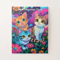 Kids Puppy and Kitten Garden Adventure Jigsaw Puzzle