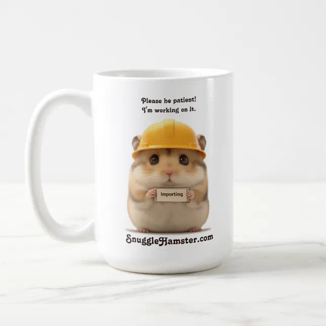 Importing hardhat hamster SnuggleHamster.com Coffee Mug
