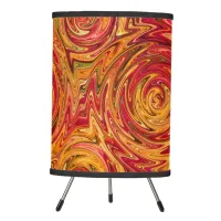 Colorful Fall Foliage Abstract Tripod Lamp