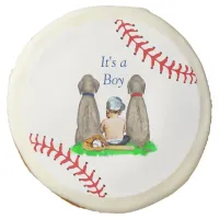 It's a Boy, Baseball Themed Boy's Baby Shower Sugar Cookie