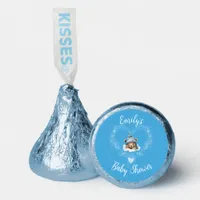 Snow Excited Blue Teddy Bear Baby Shower Hershey®'s Kisses®