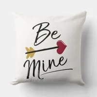 Be mine Cute Valentines Throw Pillow