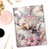 Elegant Pink Blush Girly Floral Personalized Notebook