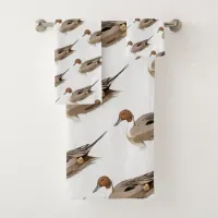 Reflections of a Northern Pintail Duck Bath Towel Set
