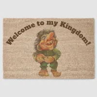 Welcome to my Kingdom Happy Smilling Troll Doormat