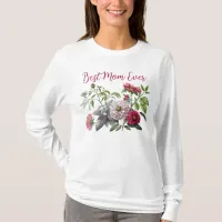 Magenta Accent Floral Mother's Day T-Shirt