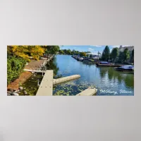 McHenry, Illinois Fox River Boatway Poster