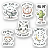 Funny Quotes Scrapbooking Cute Notebook Stickers