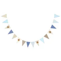 Baby Boy Baby Teddy Bear Party Banner