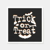 trick or treat halloween napkins