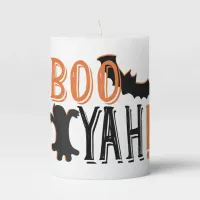 cute booyah halloween pillar candle