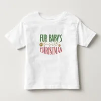 Fur Baby's first Christmas - Christmas Pet T-shirt